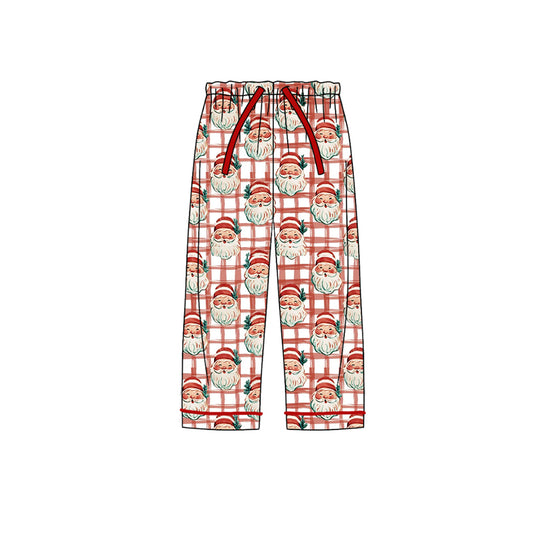 Adult women christmas santa print milk silk pants preorder