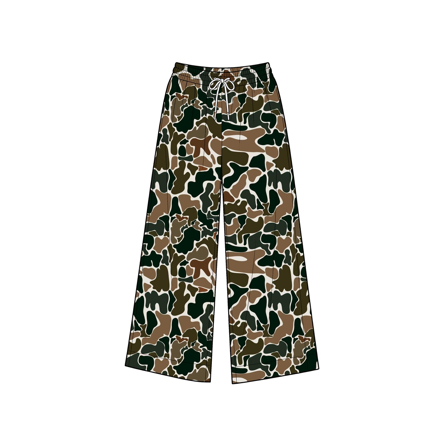 Adult women brown camo print yoga pants preorder