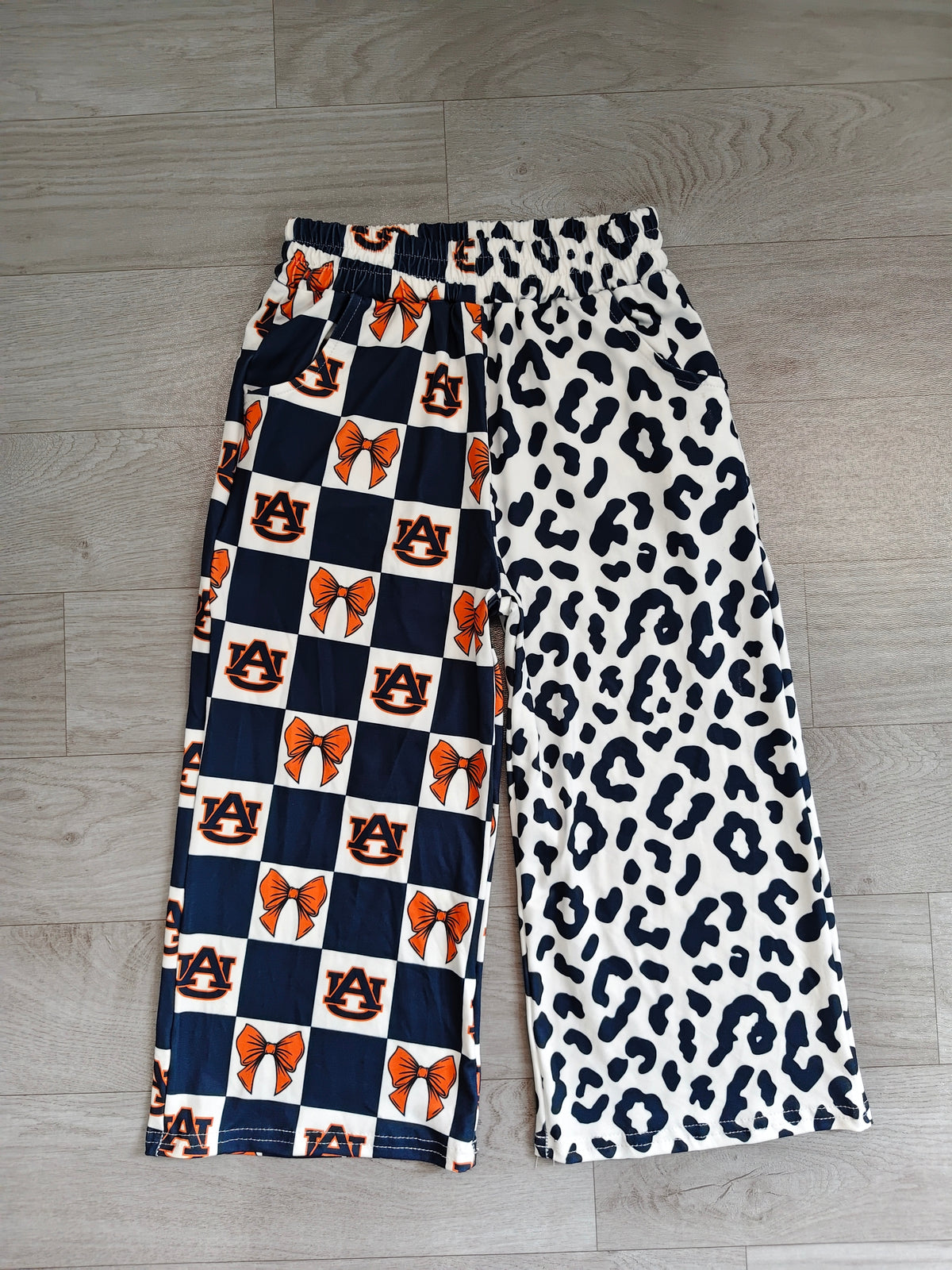 Girls auburn camo color milk silk pants preorder