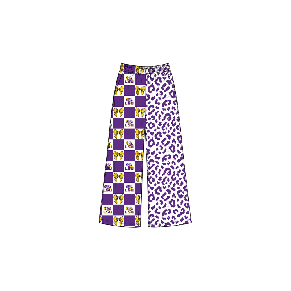 Girls LSU team design milk silk pants preorder
