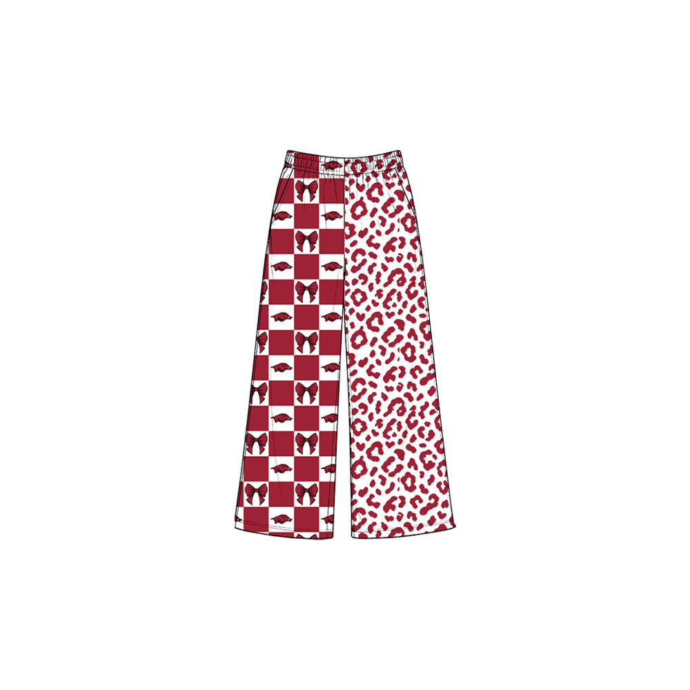 Girls Arkansas team design milk silk pants preorder