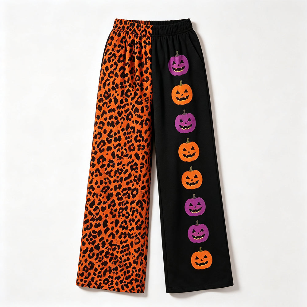Adult women halloween pumpkin design milk silk pants preorder