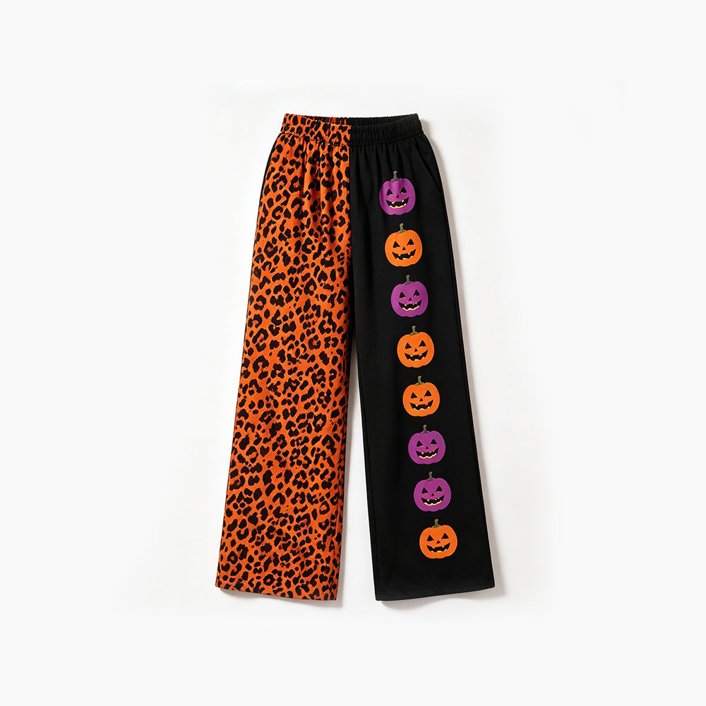 Halloween pumpkin print girls milk silk pants preorder