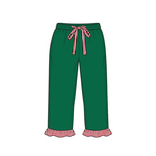 Green color red tie kids Christmas holiday pants preorder