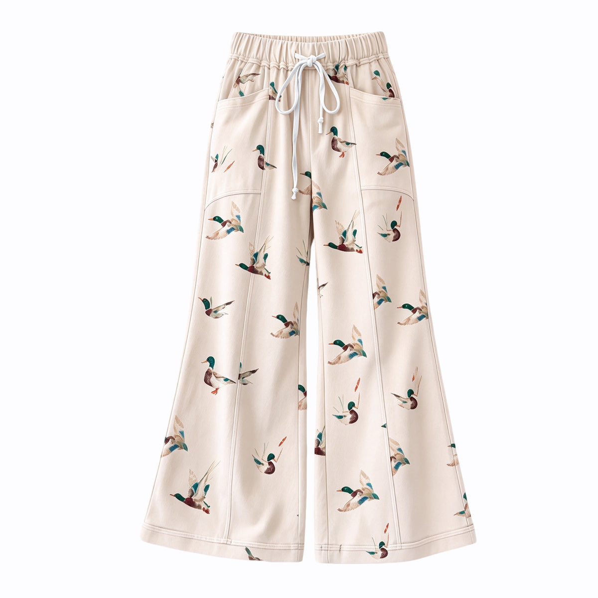Adult women duck print wide leg yoga pants preorder