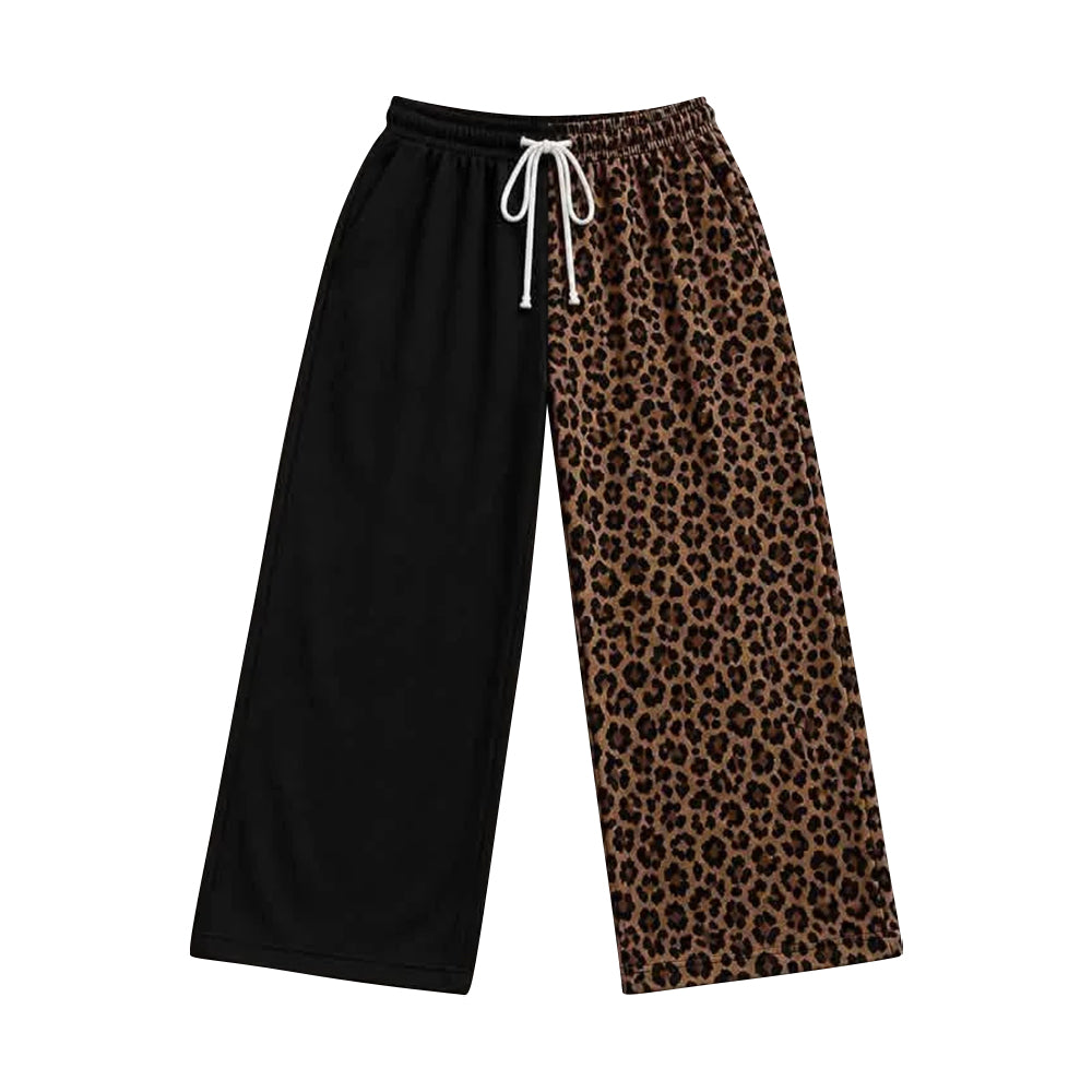 Adult women black leopard print leggings pants preorder