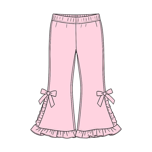 Pink color kids cotton leggings pants preorder