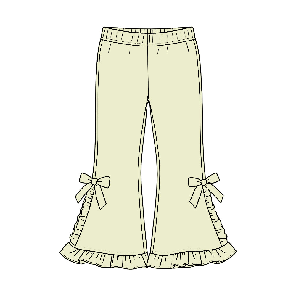 Mint green color kids cotton leggings pants preorder