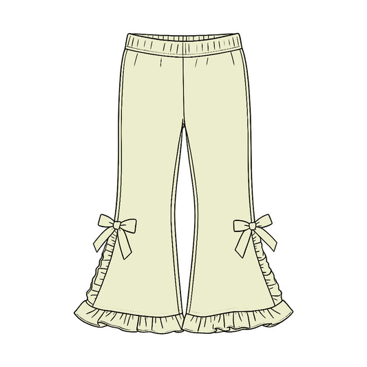 Mint green color kids cotton leggings pants preorder