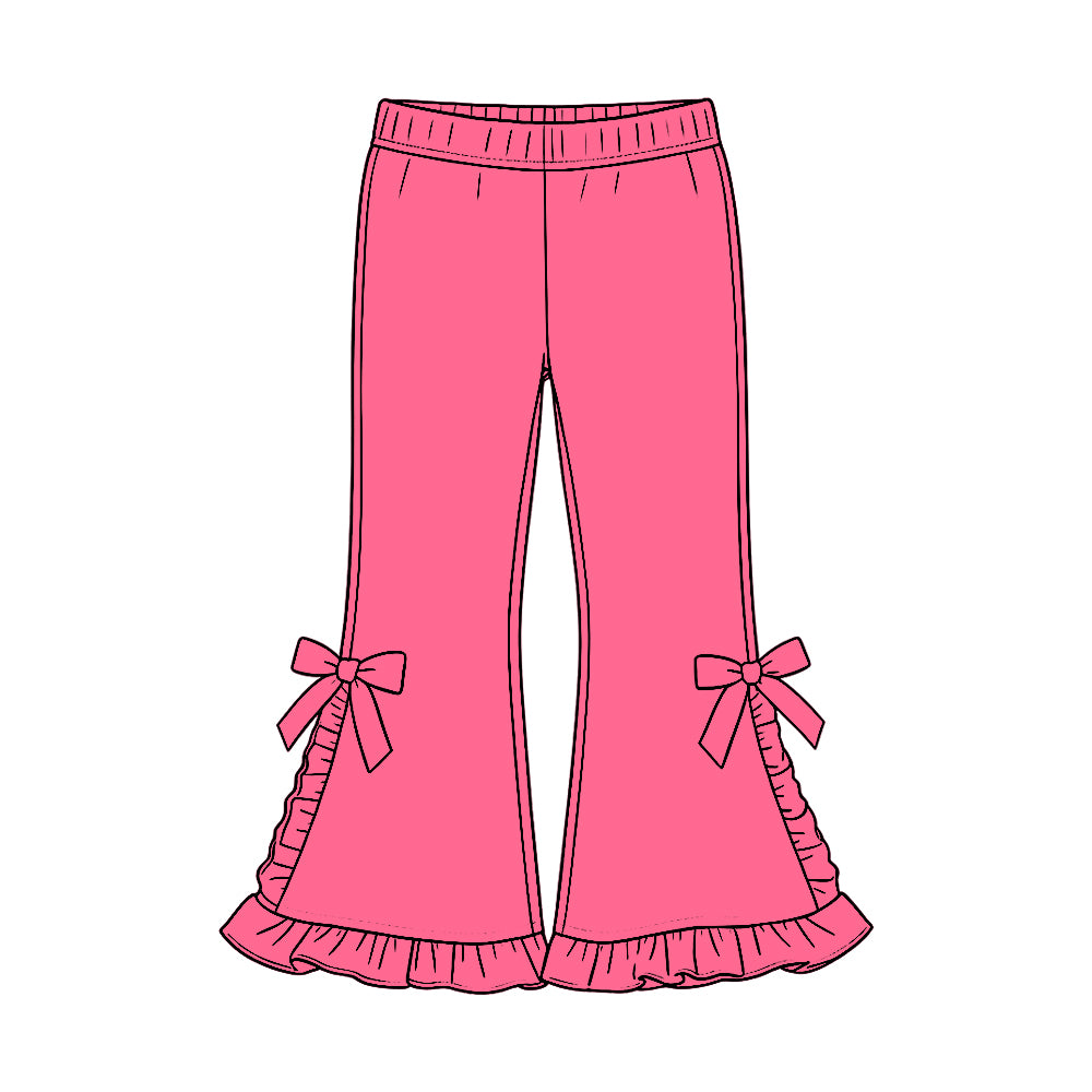 Hot pink color kids cotton leggings pants preorder
