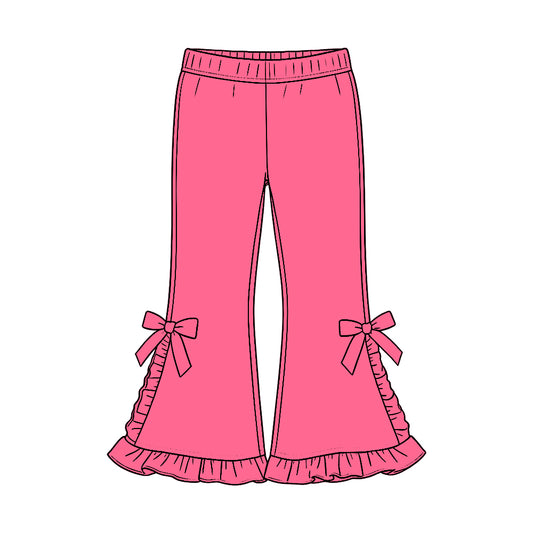Hot pink color kids cotton leggings pants preorder