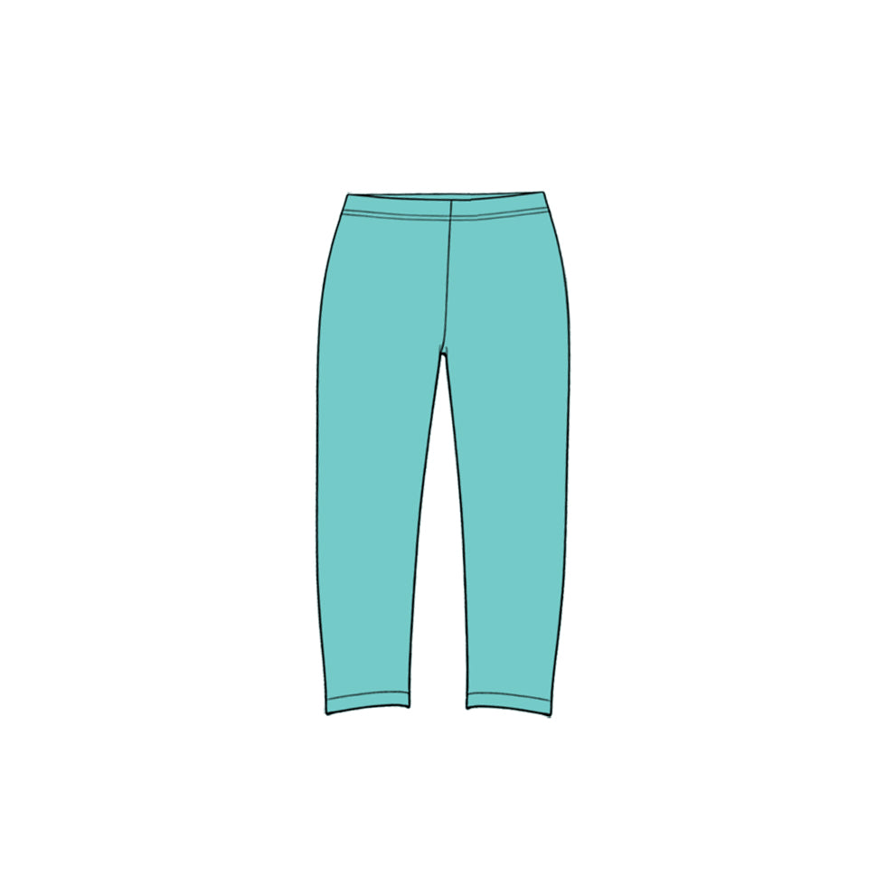 Blue color baby girls yoga pants preorder
