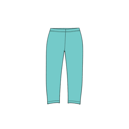 Blue color baby girls yoga pants preorder