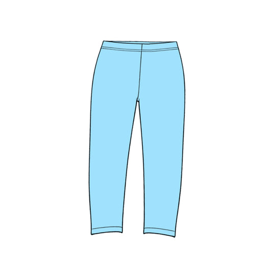 Blue color baby girls yoga pants preorder