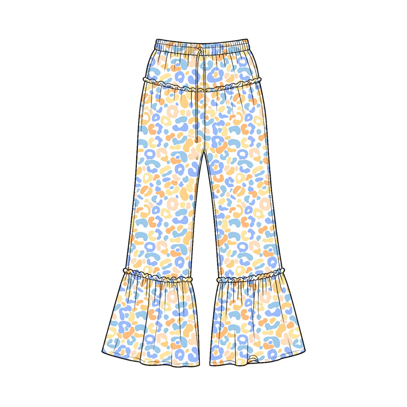 Leopard print kids milk silk pants preorder