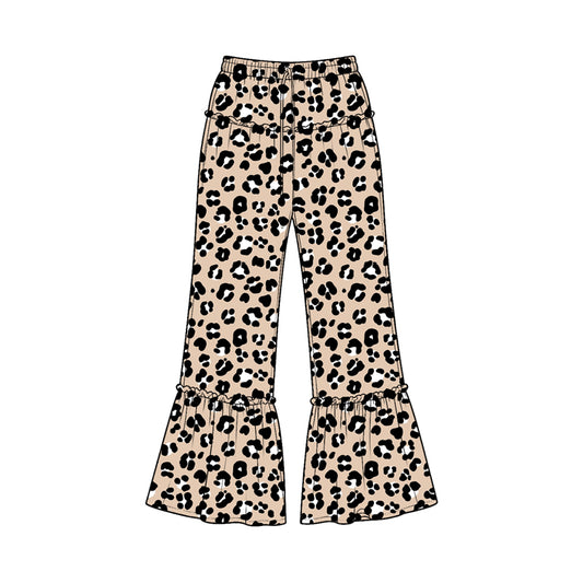 Leopard print kids milk silk pants preorder