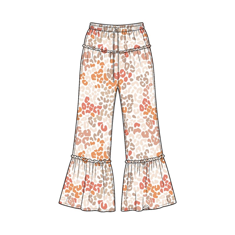 Leopard print kids milk silk pants preorder