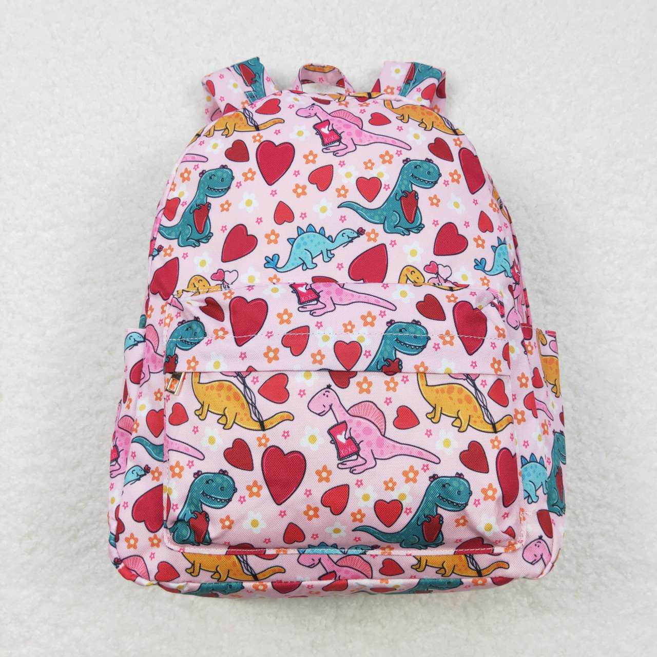 baby girls dinosaur heart print Valentines day backpack kids mini bag