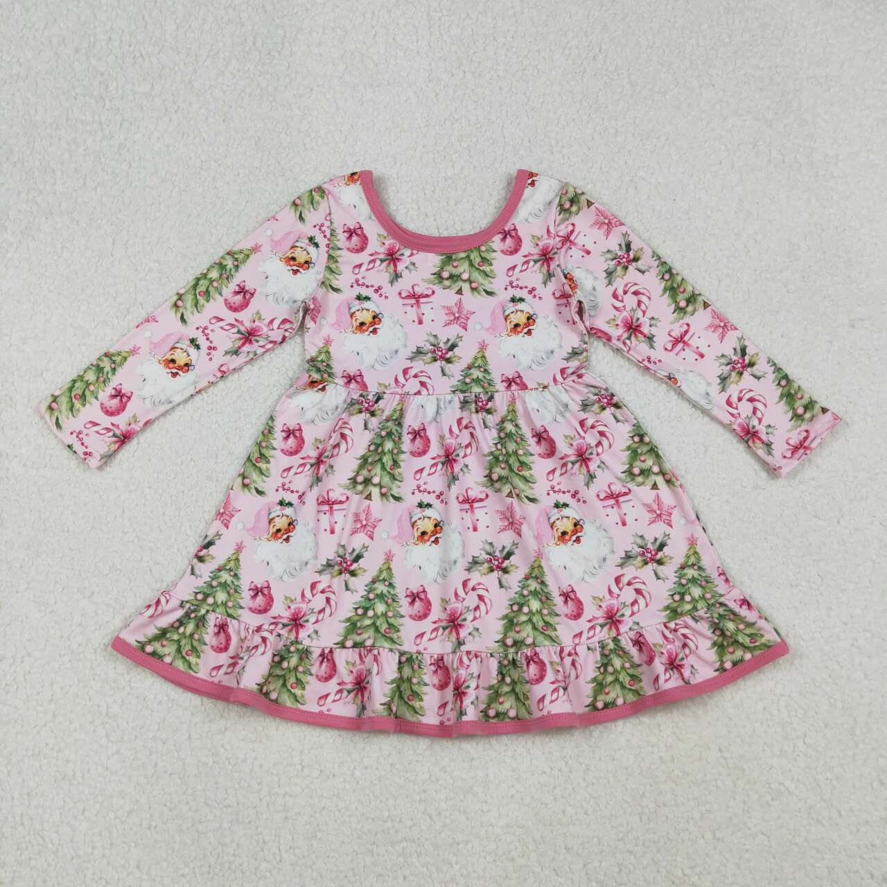 Toddle girls Christmas tree long sleeve dress