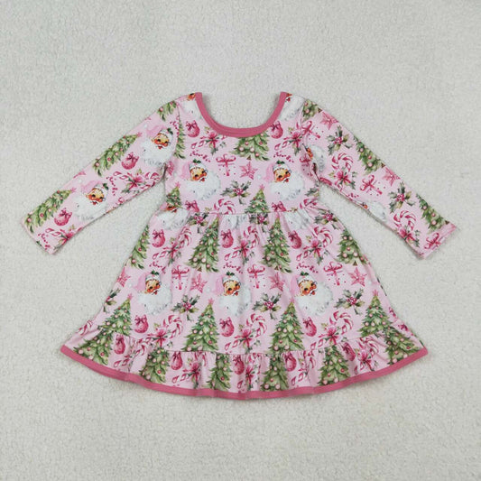 Toddle girls Christmas tree long sleeve dress