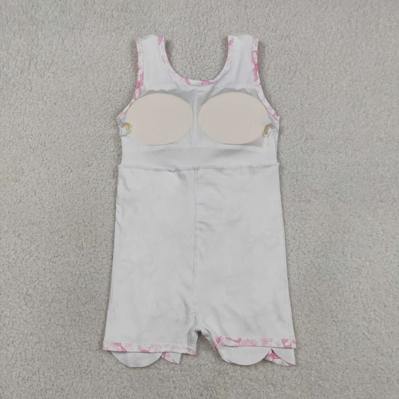 Baby girls pink bow active wear athletic summer yoga skirt dress