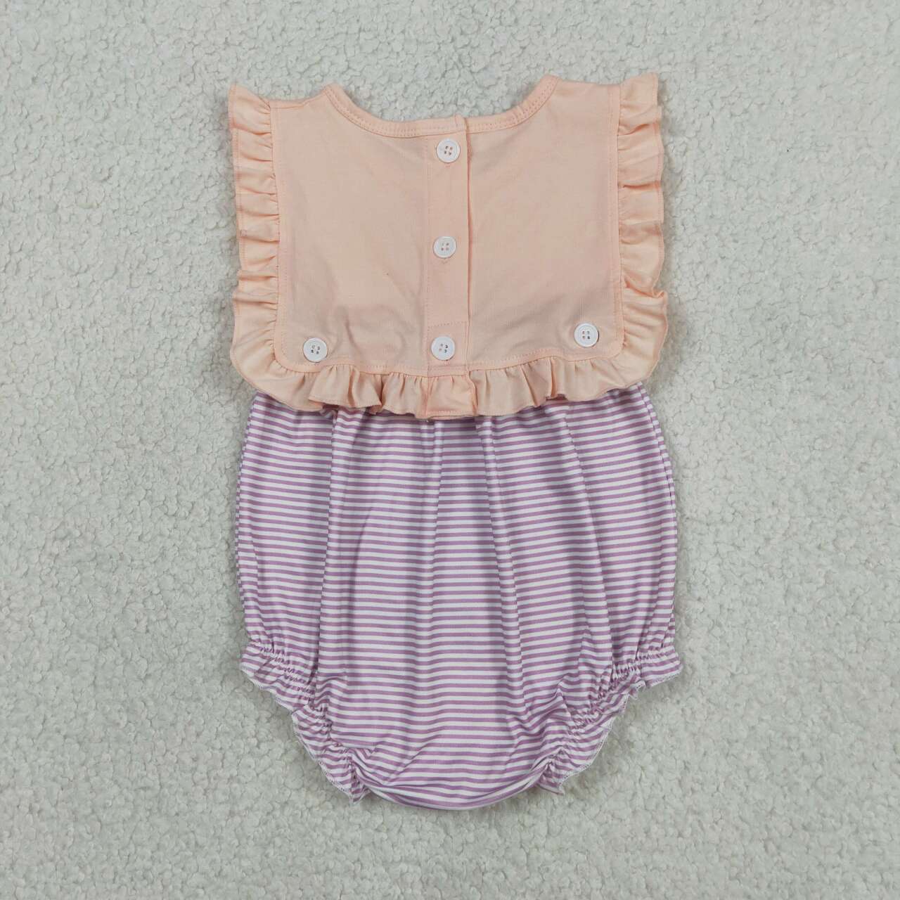 Lavender stripes toddle girls romper