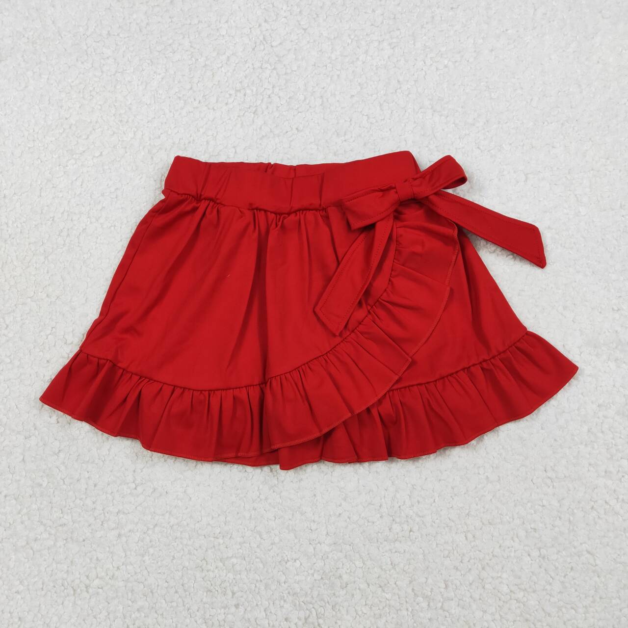 baby girl red color summer yoga skirt