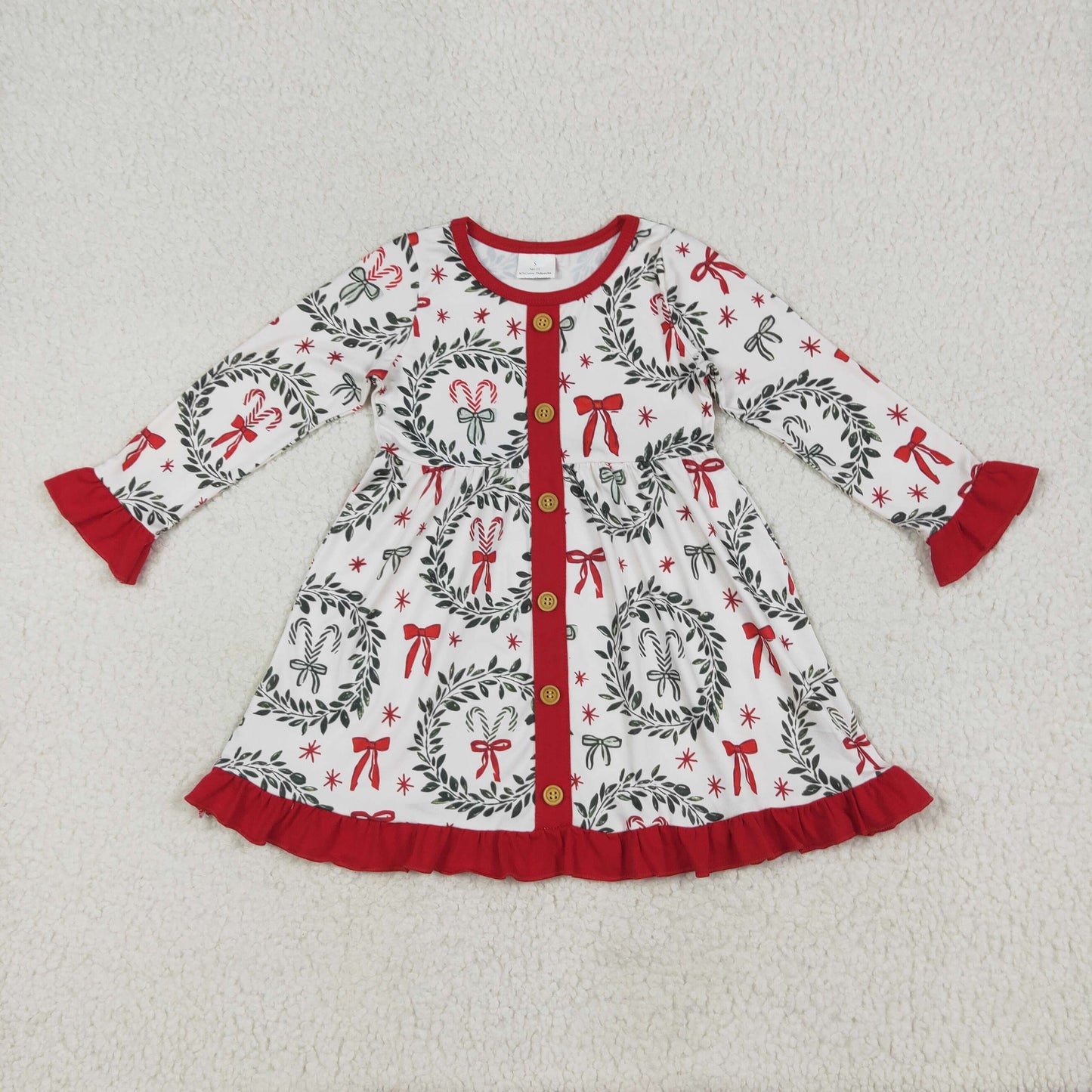 Toddle girls Christmas candy cane dress
