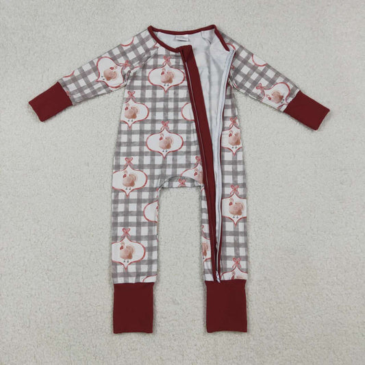 Thanksgiving turkey baby girl romper