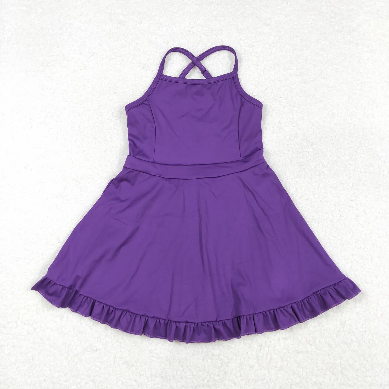 children baby girls purple active wear athletic dress