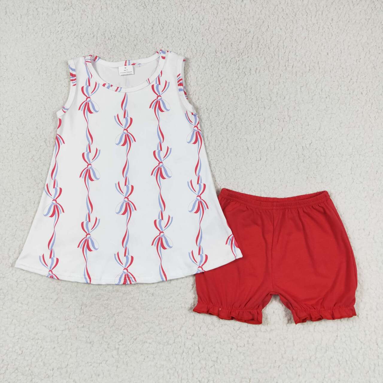 best sister baby girls july 4th  summer short set