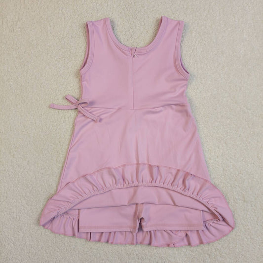 Light pink color baby girls yoga dress