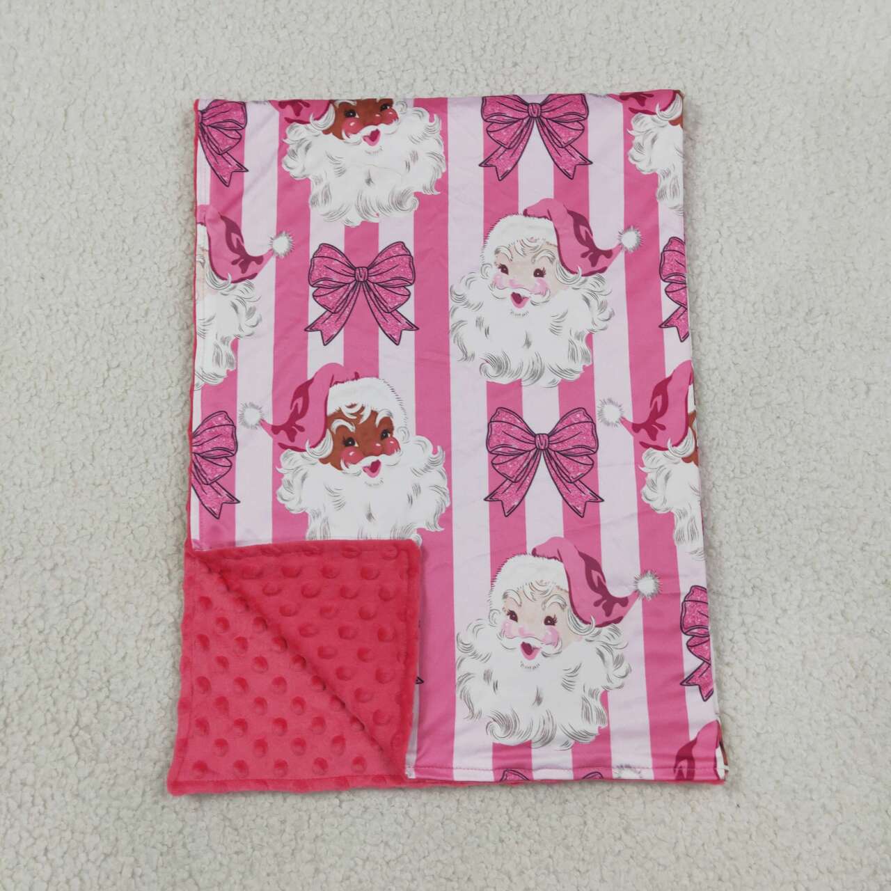toddle kids Christmas santa claus print soft blanket