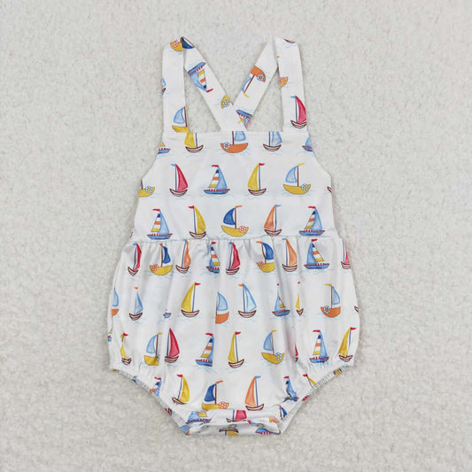 toddle baby sailboat beach romper