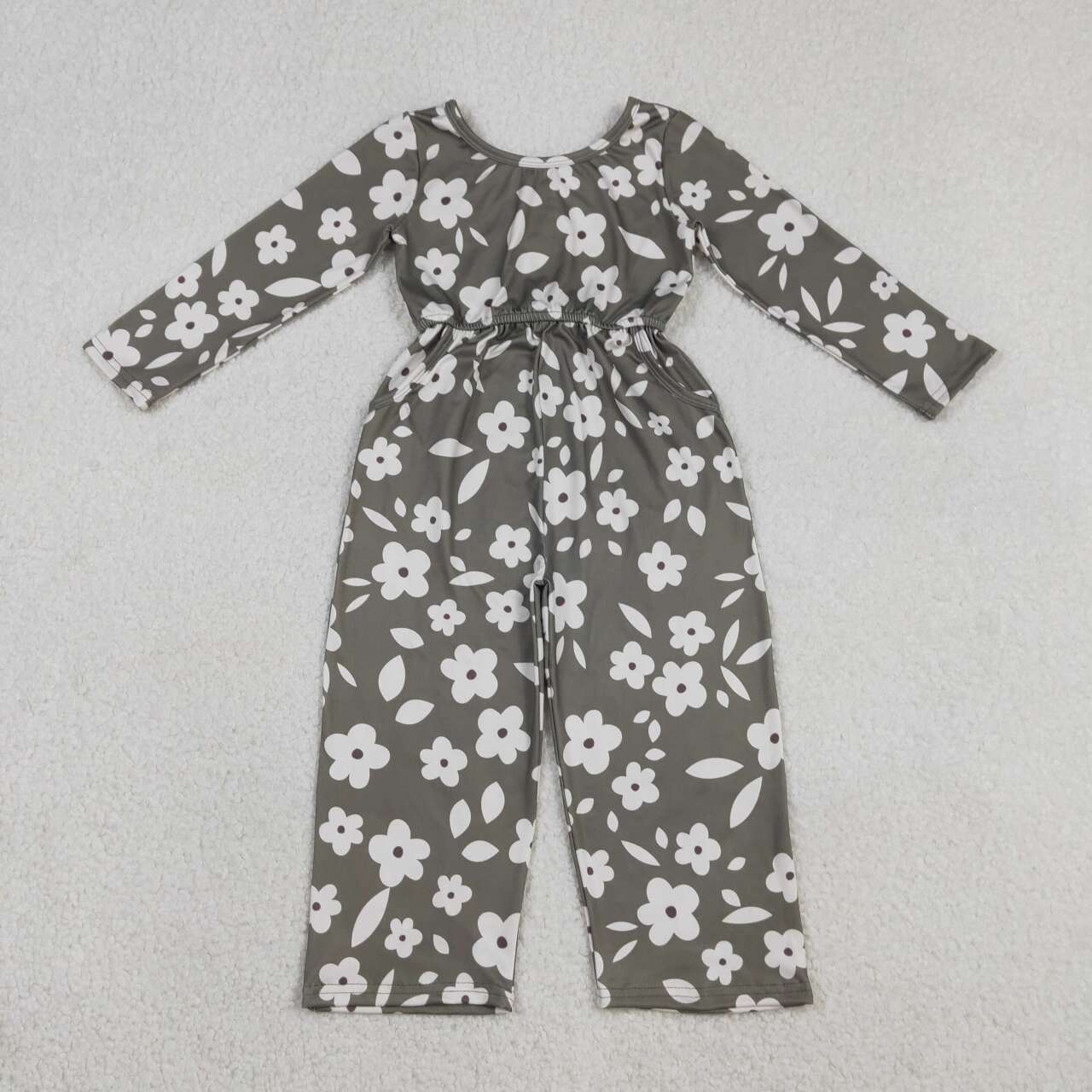 Toddle girls flowers print jumpsuit