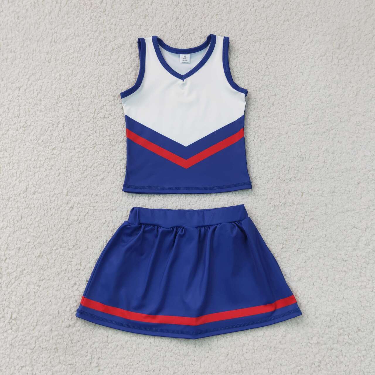 Navy top matching skorts girls summer yoga outfit