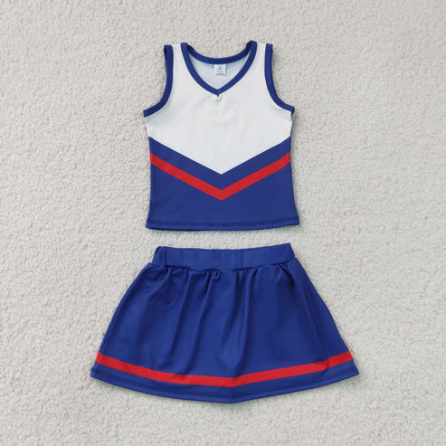 Black top matching skorts girls summer yoga outfit
