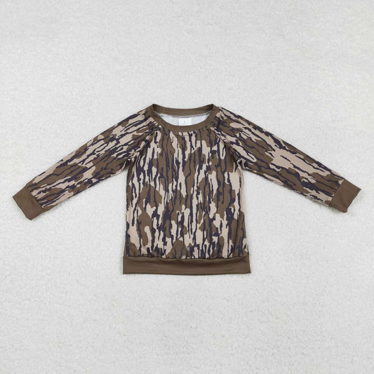 Infant baby boy long sleeve camo top