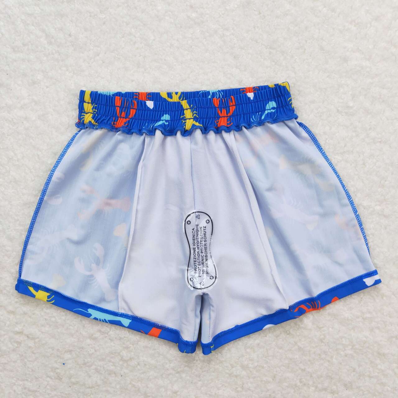 baby boy crawfish swim trunks