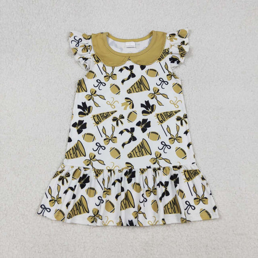 Toddle girls team cheer design girls dress