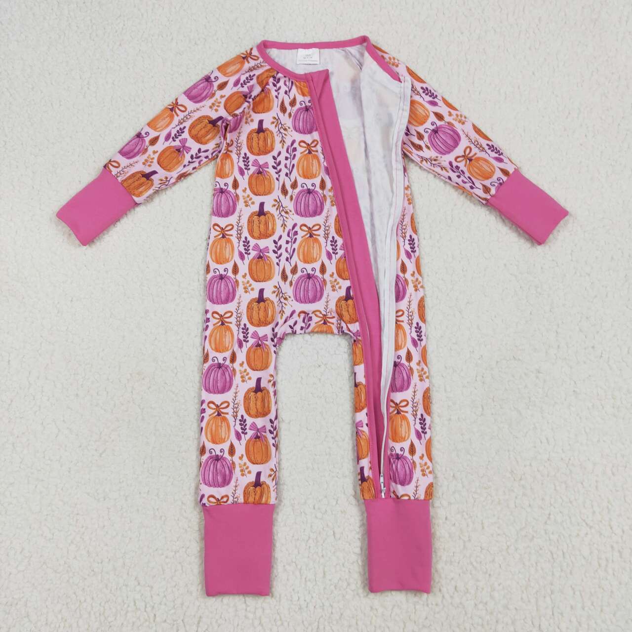 USA SHOP Fall pumpkins baby long sleeve romper