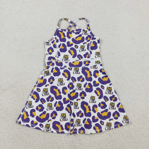 Uk camo Team design girls summer active yoga dress