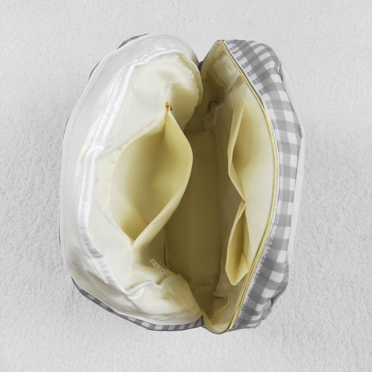 baby baby grey camo dog print mini backpack