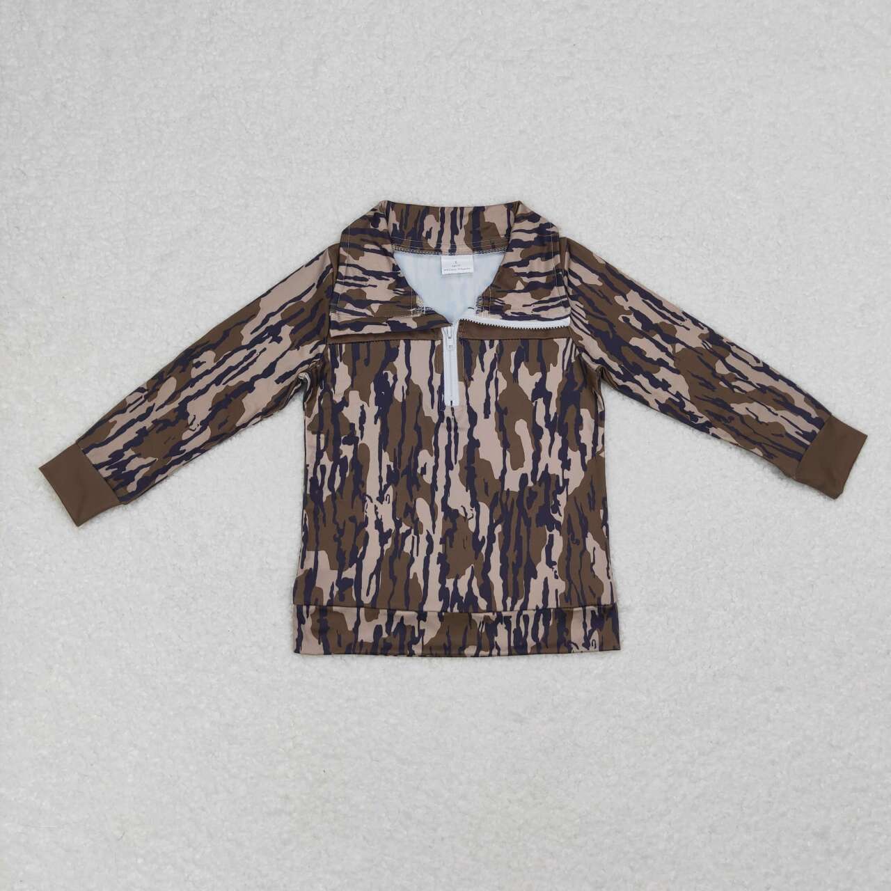 baby boy kids wholesale long sleeve  camo pullover