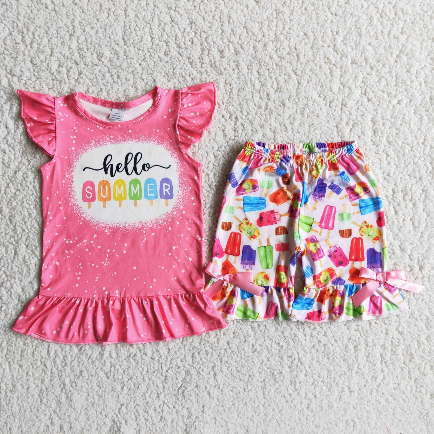 Girls hello summer outfit