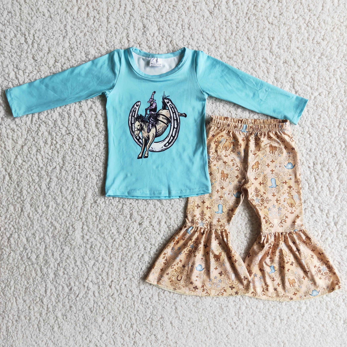 baby girls western design outfit