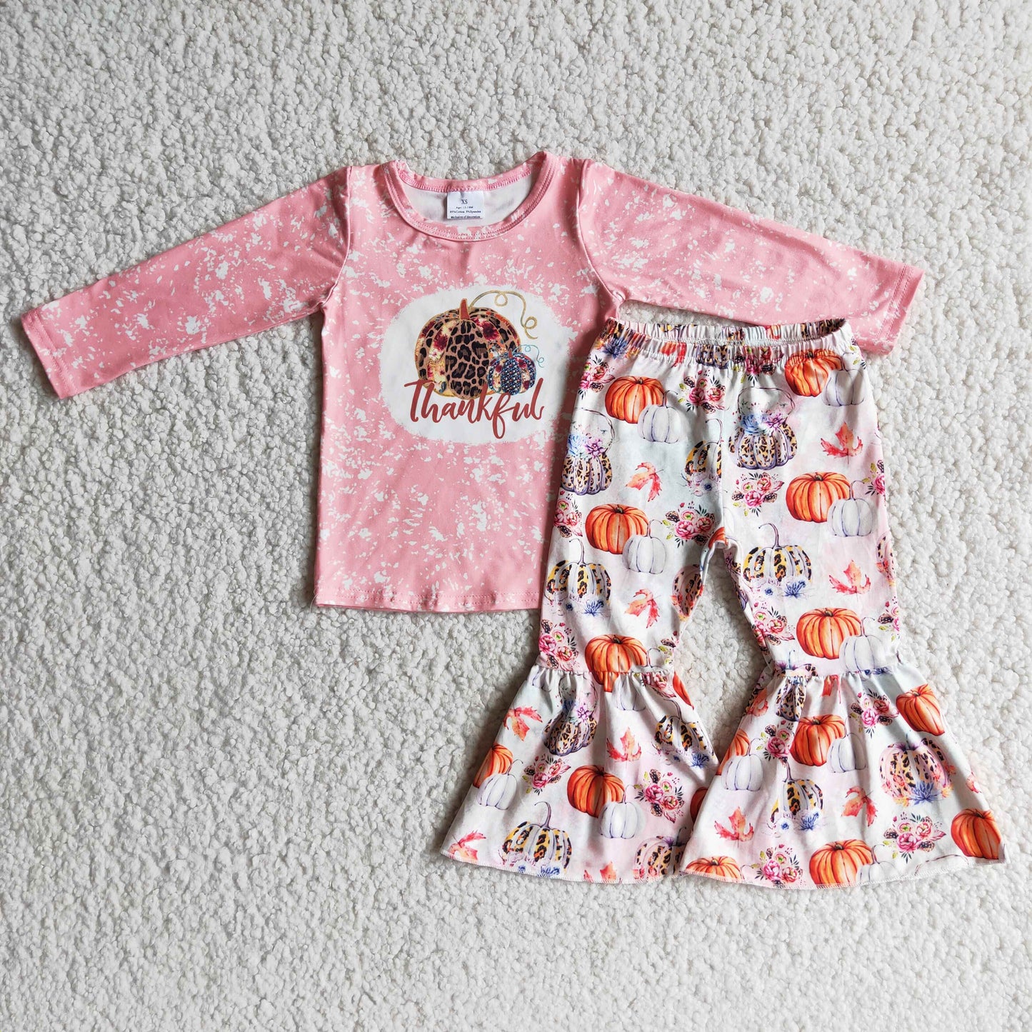 Baby girls thanksgiving clothing set