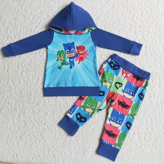 baby boys cartoon hoodie set