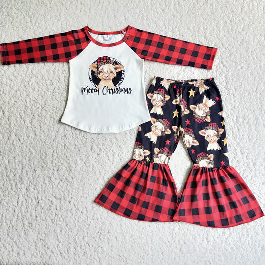 Baby girls heifer Christmas clothing set