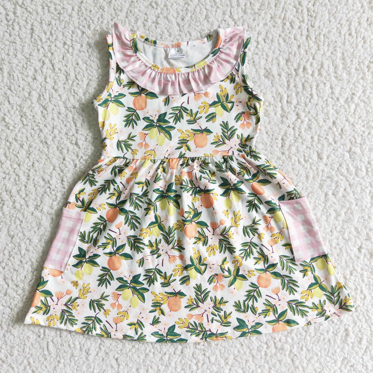 baby girls peach dress